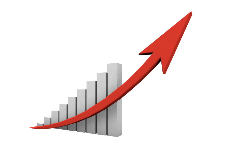 —Pngtree—bar chart arrow_5969694